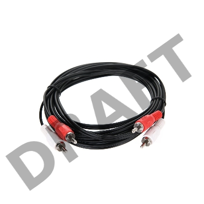 Кабель соединительный 2xRCA (M) - 2xRCA (M) черный 3m, Telecom <TAV7158-3M>