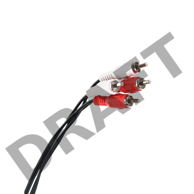 Кабель соединительный 2xRCA (M) - 2xRCA (M) черный 3m, Telecom <TAV7158-3M>