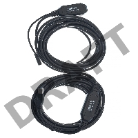 Кабель-адаптер USB3.0-repeater, удлинительный активный <Am-->Af> 10м VCOM <CU827>