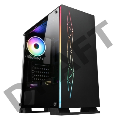 Корпус Formula F-3402 черный без БП ATX 5x120mm 2x140mm 2xUSB2.0 1xUSB3.0 audio bott PSU