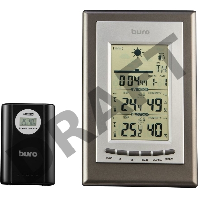 Погодная станция Buro H209G серебристый/черный