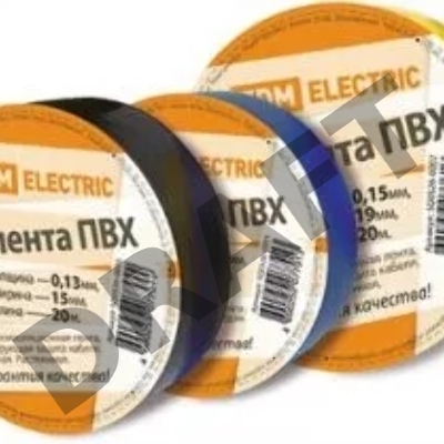 Изолента ПВХ 0,13*15мм Синяя 20м  | SQ0526-0015 | TDM