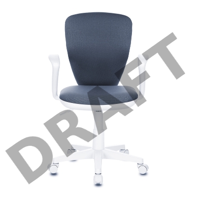 Кресло детское Бюрократ KD-W10AXSN/26-25 серый 26-25 (пластик белый)