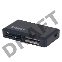 Устройство чтения карт памяти USB2.0 Buro BU-CR-151 черный