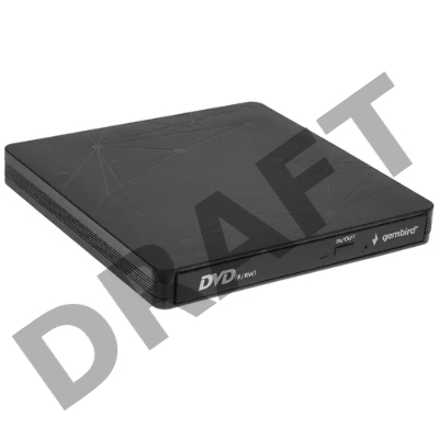 Внешний DVD-привод с интерфейсом USB Gembird DVD-USB-03 пластик, черный