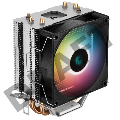 Кулер DEEPCOOL AG300 LED LGA1700/1200/115X/AM5/AM4 (36шт/кор, TDP 150Вт, PWM, Multi-Color LED Lighting, Fan 92mm, 3 тепл. Трубки прямого контакта) RET