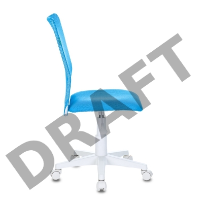 Кресло детское Бюрократ KD-9/WH/TW-55 голубой TW-31 TW-55 сетка/ткань (пластик белый)