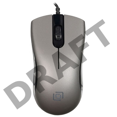 Мышь Oklick 375M серый оптическая (1600dpi) USB (3but)