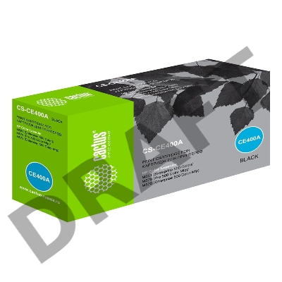 Картридж лазерный Cactus CS-CE400A черный (5500стр.) для HP LJ M551