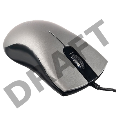 Мышь Oklick 375M серый оптическая (1600dpi) USB (3but)