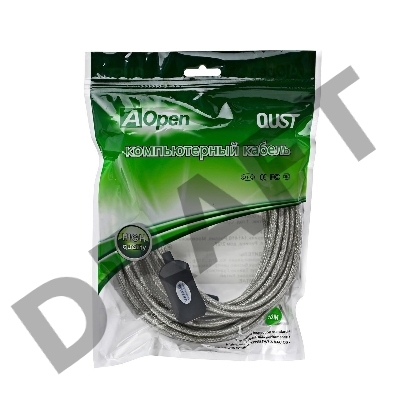 Кабель AM/AF USB2.0 10м Aopen удлинитель активный(с усилителем) USB2.0-repeater, ACU823-10M