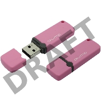 Флеш диск QUMO 16GB USB 2.0 Optiva 02 Pink, розовый корпус
