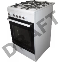 Плита Газовая De Luxe 506040.24г ЧР белый