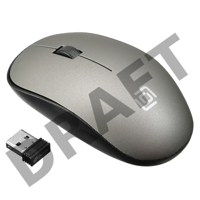 Мышь Oklick 515MW черный/серый оптическая (1200dpi) беспроводная USB (2but)