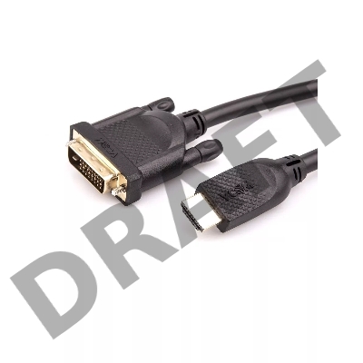 Кабель HDMI-DVI 1.5M CG484G-1.5M VCOM