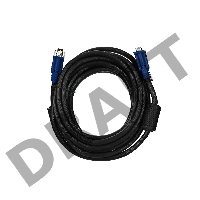 Кабель монитор-SVGA card (15M-15M) 5.0м 2 фильтра VCOM