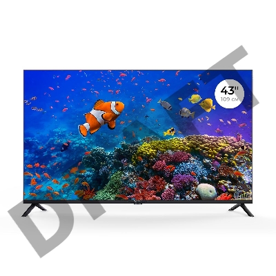 Телевизор Триколор 4K Ultra HD 43” Smart (+1 год подписки), черный