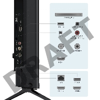 Телевизор Триколор 4K Ultra HD 43” Smart (+1 год подписки), черный