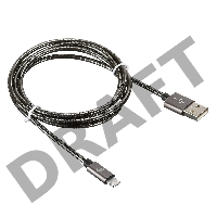 Кабель Digma USB A(m) Lightning (m) 1.2м темно-серый
