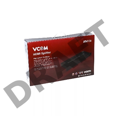Разветвитель VCOM HDMI Spliitter 1 to 16 3D Full-HD 1.4v, каскадируемый