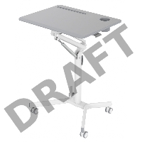 Стол для ноутбука Cactus VM-FDS101B столешница МДФ серый 70x52x106см (CS-FDS101WGY)