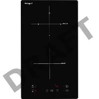 Индукционная панель Домино Weissgauff HI 32, 30 см, индукционная, стеклокерамика, сенсорное управление, индикация степени нагрева, таймер, блокировка от детей, автоотключение, черная