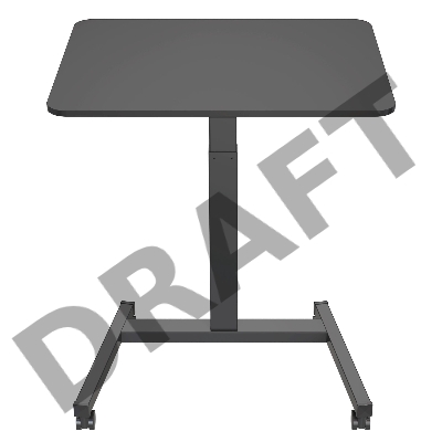 Стол для ноутбука Cactus VM-FDS102 столешница МДФ черный 80x60x121см (CS-FDS102BBK)