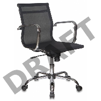 Кресло руководителя Бюрократ CH-993-LOW/M01 низкая спинка черный M01 сетка крестовина хром