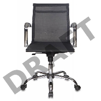 Кресло руководителя Бюрократ CH-993-LOW/M01 низкая спинка черный M01 сетка крестовина хром
