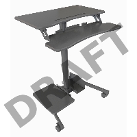 Стол для ноутбука Cactus VM-FDS108 столешница МДФ черный 71x39.2x110см (CS-FDS108BBK)