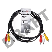 Кабель соединительный 3xRCA (M) - 3xRCA (M), 2m Telecom <TAV7150-2M>