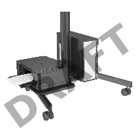 Стол для ноутбука Cactus VM-FDS108 столешница МДФ черный 71x39.2x110см (CS-FDS108BBK)