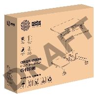 Стол для ноутбука Cactus VM-FDS108 столешница МДФ черный 71x39.2x110см (CS-FDS108BBK)