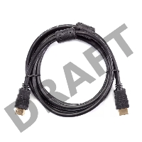 Кабель Telecom HDMI-19M --- HDMI-19M ver 2.0+3D/Ethernet,2 фильтра 2m <TCG200F-2M> 