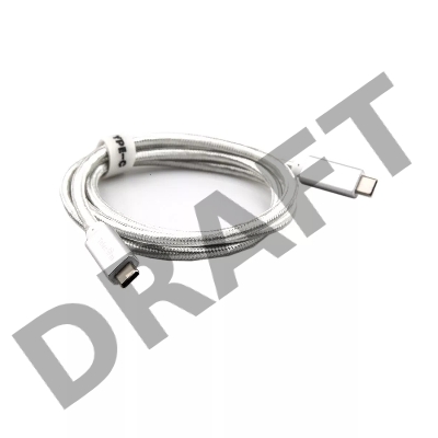 Кабель USB 3.1 Type Cm -- Cm IC 5А 10Gbs длина 1M, Telecom <TC420S> серебряный