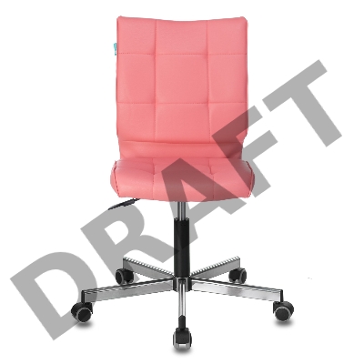 Кресло Бюрократ CH-330M/PINK без подлокотников розовый Lincoln 205 искусственная кожа крестовина металл