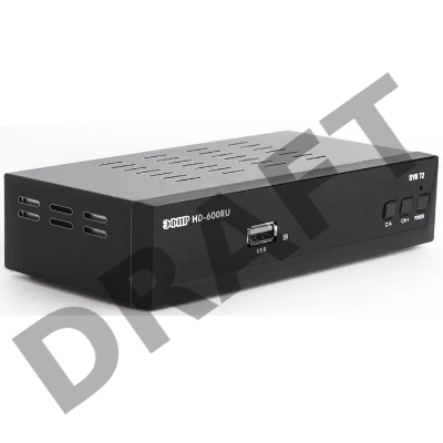Ресивер эфирный цифровой DVB-T2 HD HD-600RU металл, дисплей, Эфир