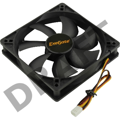 Вентилятор ExeGate EX166176RUS Mirage-S 120x120x25 подшипник скольжения, 1200 RPM, 25dB, 3pin