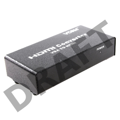 Переходник VCOM DD491 Конвертер VGA + аудио => HDMI