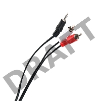 Кабель соединительный Telecom 3.5 Jack (M) - 2xRCA (M), стерео, аудио,  3м <TAV7183-3M>