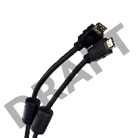 Кабель HDMI 19M/M ver 2.0, 10М, 2 фильтра  Aopen <ACG711D-10M>     