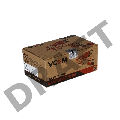 Коннектор RJ-45 для FTP кабеля 5 кат. экранированный VCOM, 100шт,