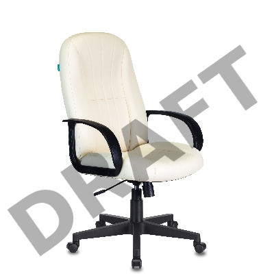 Кресло руководителя Бюрократ T-898/OR-10 молочный искусственная кожа