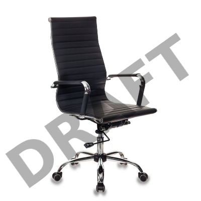 Кресло руководителя Бюрократ CH-883/BLACK черный искусственная кожа крестовина хром