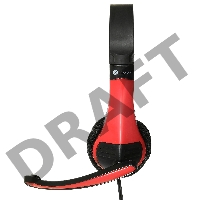 Наушники с микрофоном Oklick HS-M150 черный 2.2м накладные оголовье (NO-003N)