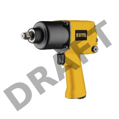 Ударный пневмогайковерт IW860+набор головок, 1/2