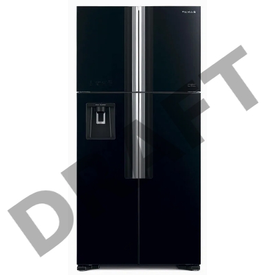 Холодильник Hitachi R-W660PUC7 GBK 2-хкамерн. черное стекло (двухкамерный)