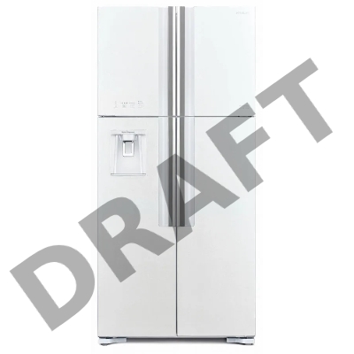 Холодильник Hitachi R-W660PUC7 GPW 2-хкамерн. белое стекло (двухкамерный)