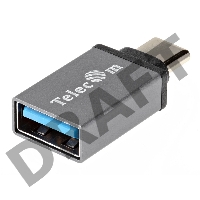 Переходник OTG USB 3.1 Type-C --> USB 3.0 Af  Telecom <TA431M>