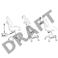 Кресло детское Бюрократ KD-4-F/PENCIL-GN зеленый карандаши колеса зеленый